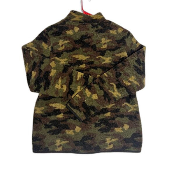 Old Navy Green and Brown Fleece Pullover - Picture 2 of 3